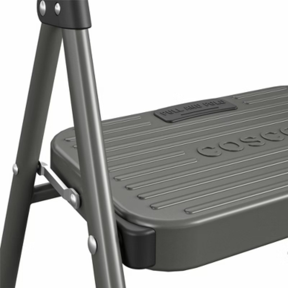 1 Step All Steel Step Stool: Folding Step Stool for Adults, 225 lb Capacity