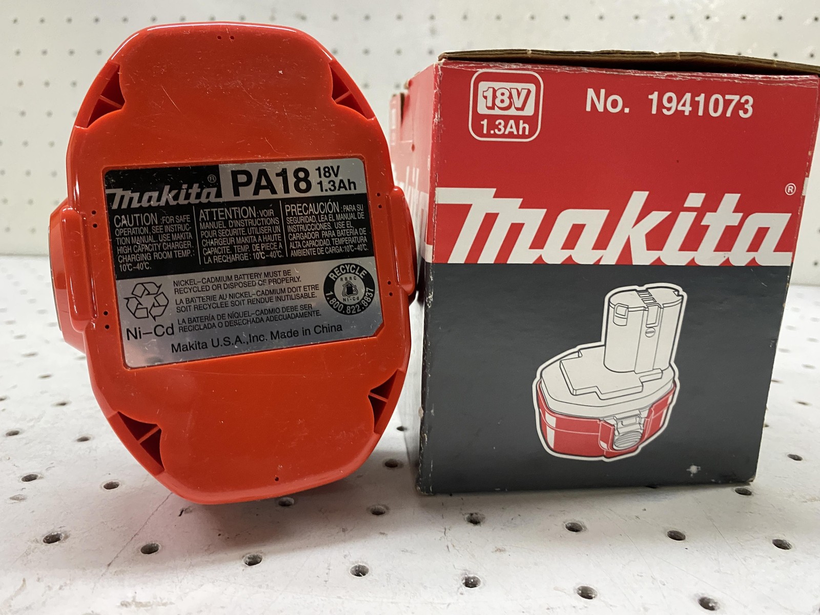 Makita PA18 18V 1.3Ah NiCd Battery Pack Red 1941073 Cordless Power Tool
