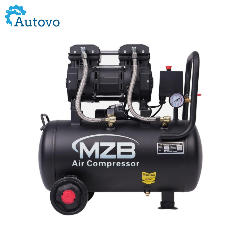 6.4 Gallon Ultra Quiet Air Compressor 1.5HP Oil-Free 115PSI 7.41CFM 70dB