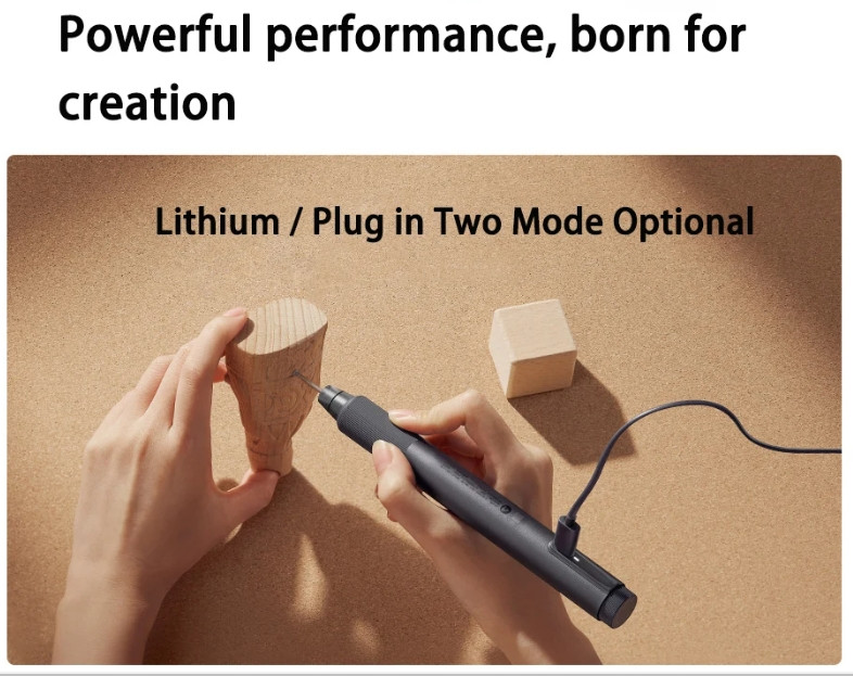 XIAOMI Electric Grinding Pen Grinder Rotary Drill Tool Wood Carving Polishing AU