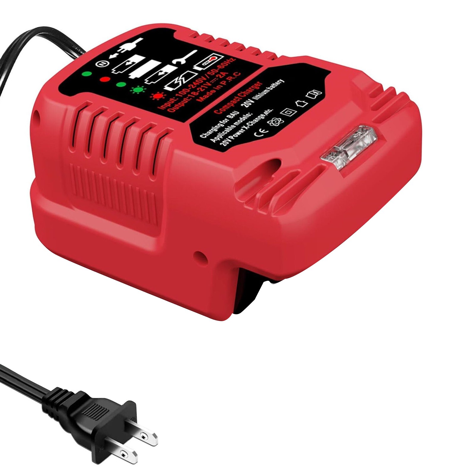 Bauer 20V Hypermax Battery Charger with LED Light Indicator – 2A Output