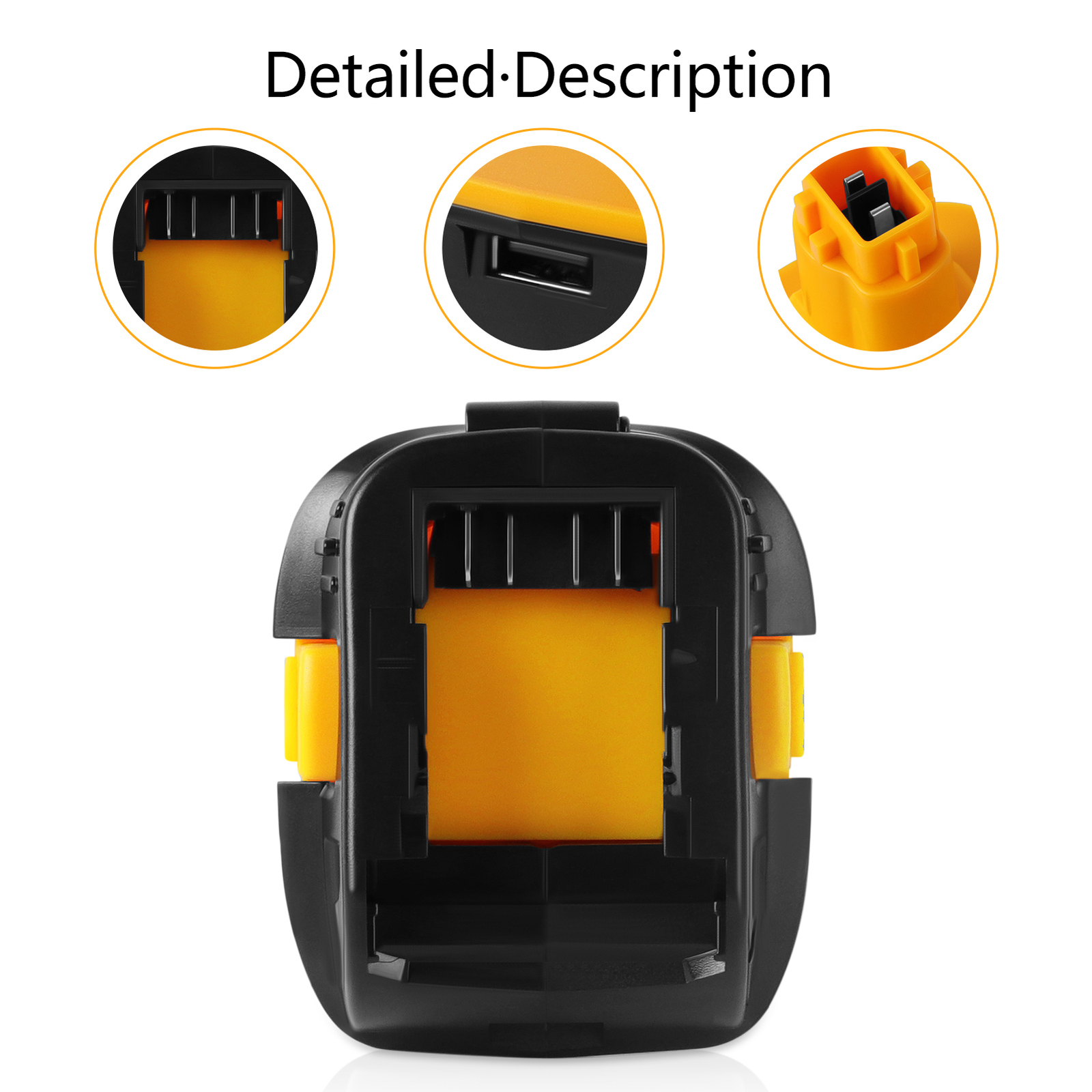 USB Adapter For DEWALT DCA1820 Battery Converter 18V to 20V Max Li-Ion Tools New