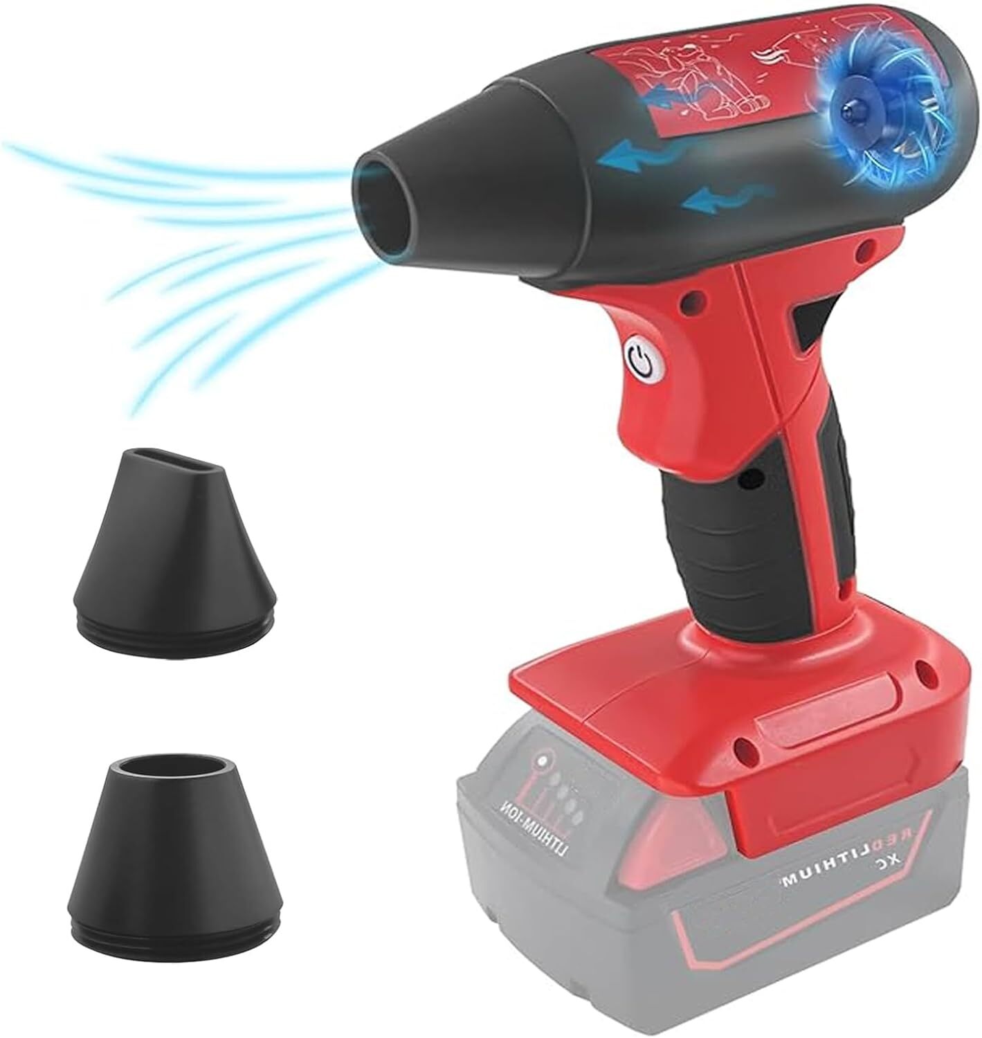 Electric Jobsite Air Blower for Milwaukee Battery Cordless Leaf Blower Handheld