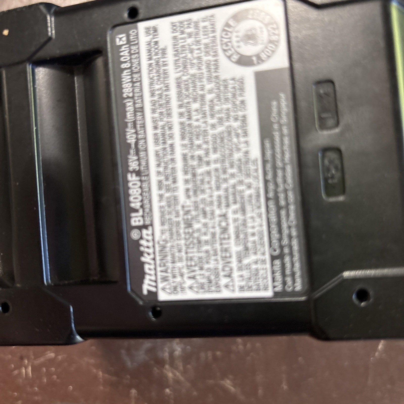Genuine MAKITA BL4080F – 40V MAX XGT 8.0AH BATTERIES