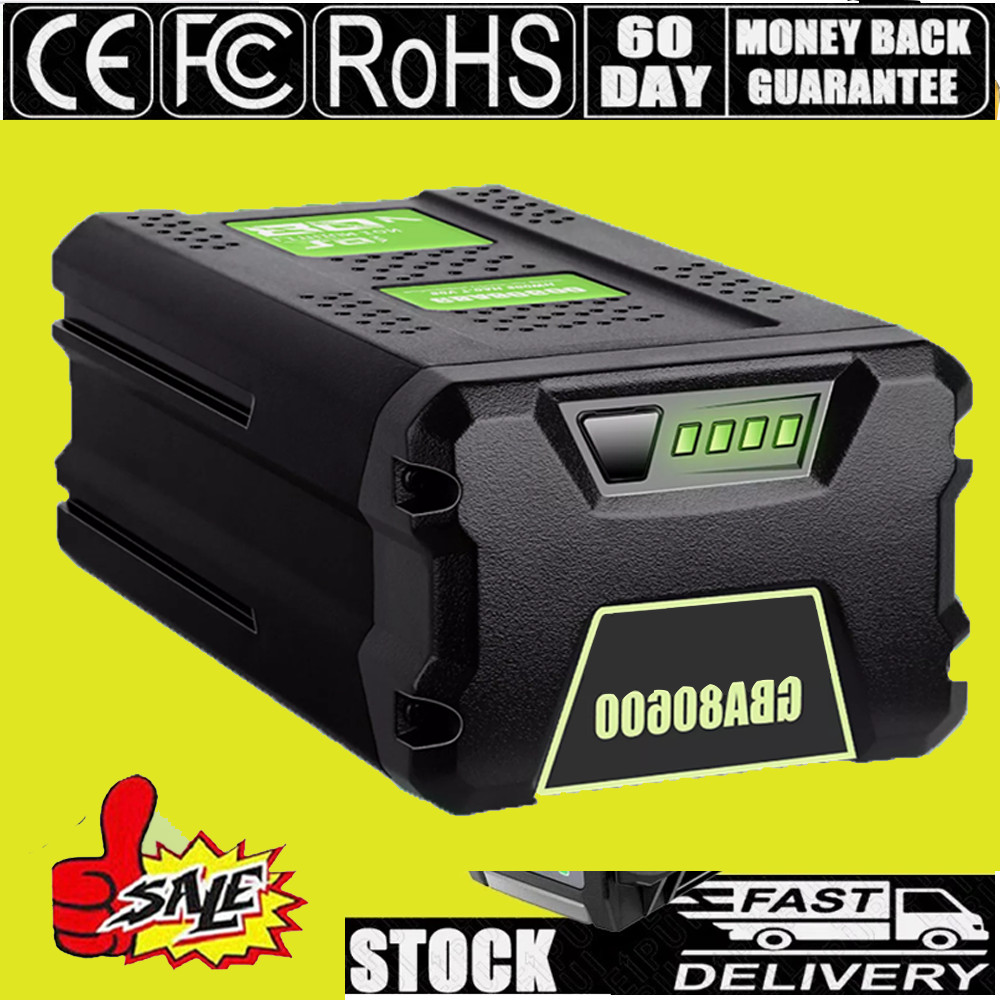 FOR Greenworks 80V Lithium Ion 5.0Ah Rechargeable Li-ion Battery BAB727 GBA80200