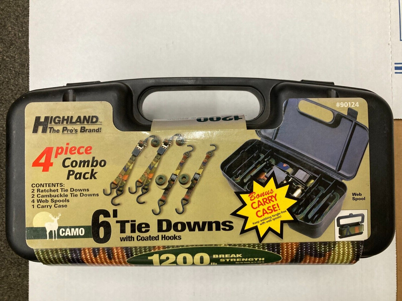 Highland 6′ Tie Down Combo Pack (90124)–Camo