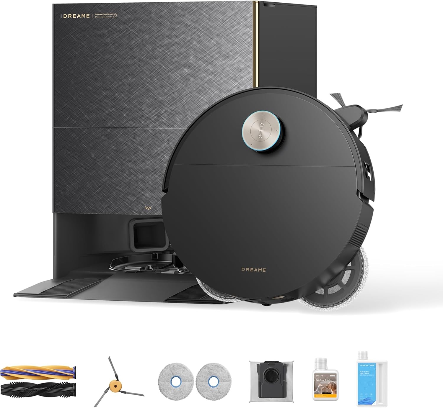DREAME X60 Max Ultra Complete Black Robot Vacuum 35,000Pa Suction Ultra-Thin｜New