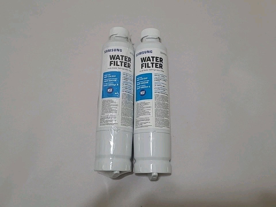 2x Samsung DA29-00020B HAF-CIN/EXP Refrigerator Ice & Water Filter Open Seal .