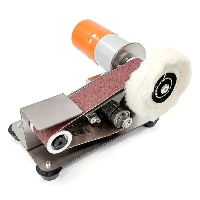 Mini Electric Grinder Belt Sander Polishing Grinding Knife DIY Sharpener Machine