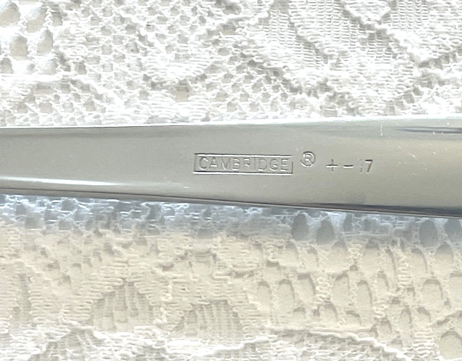 (3) Cambridge UNKNOWN PATTERN 8 1/8″ Stainless Dinner Forks ~ FREE SHIPPING