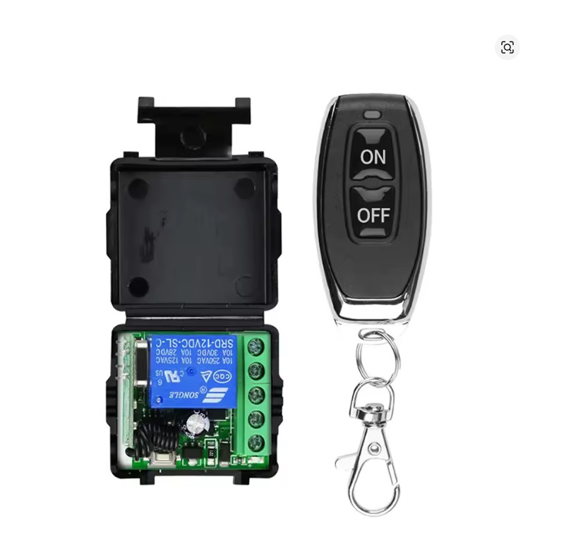 433MHz Wireless Remote Switch DC 12V 1CH RF Relay & 2CH Transmitter Door Lock