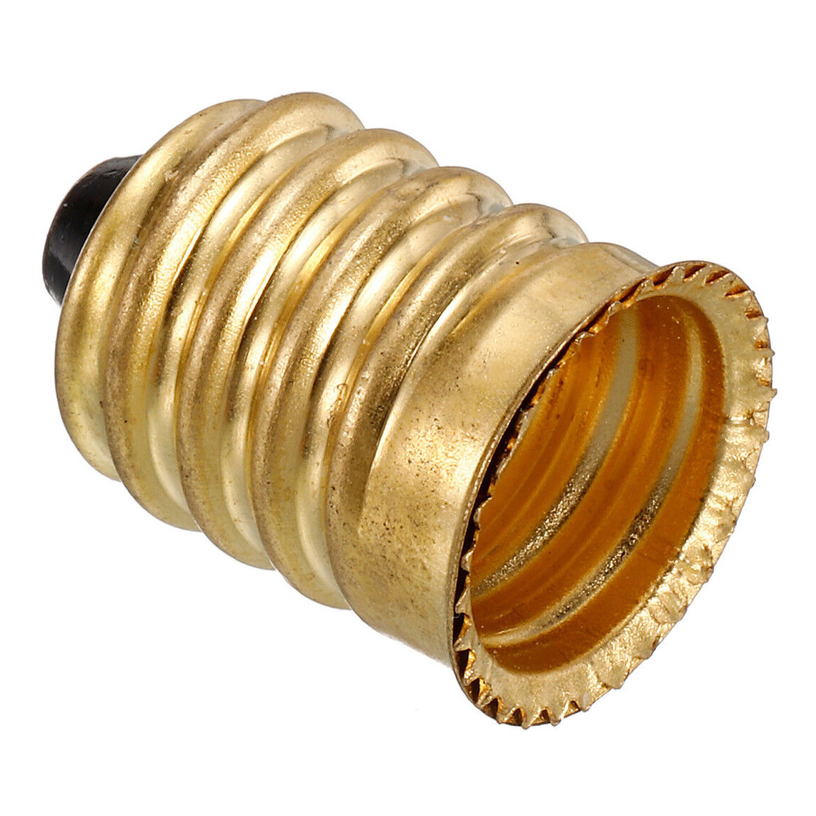 (10 Pack) European Base (E14) to Candelabra Base (E12) Socket Reducer Adapter