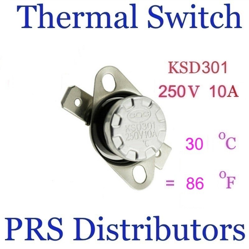 KSD301 10A 250V 30°C 86°F Thermostat Temperature Switch Thermal control Switch
