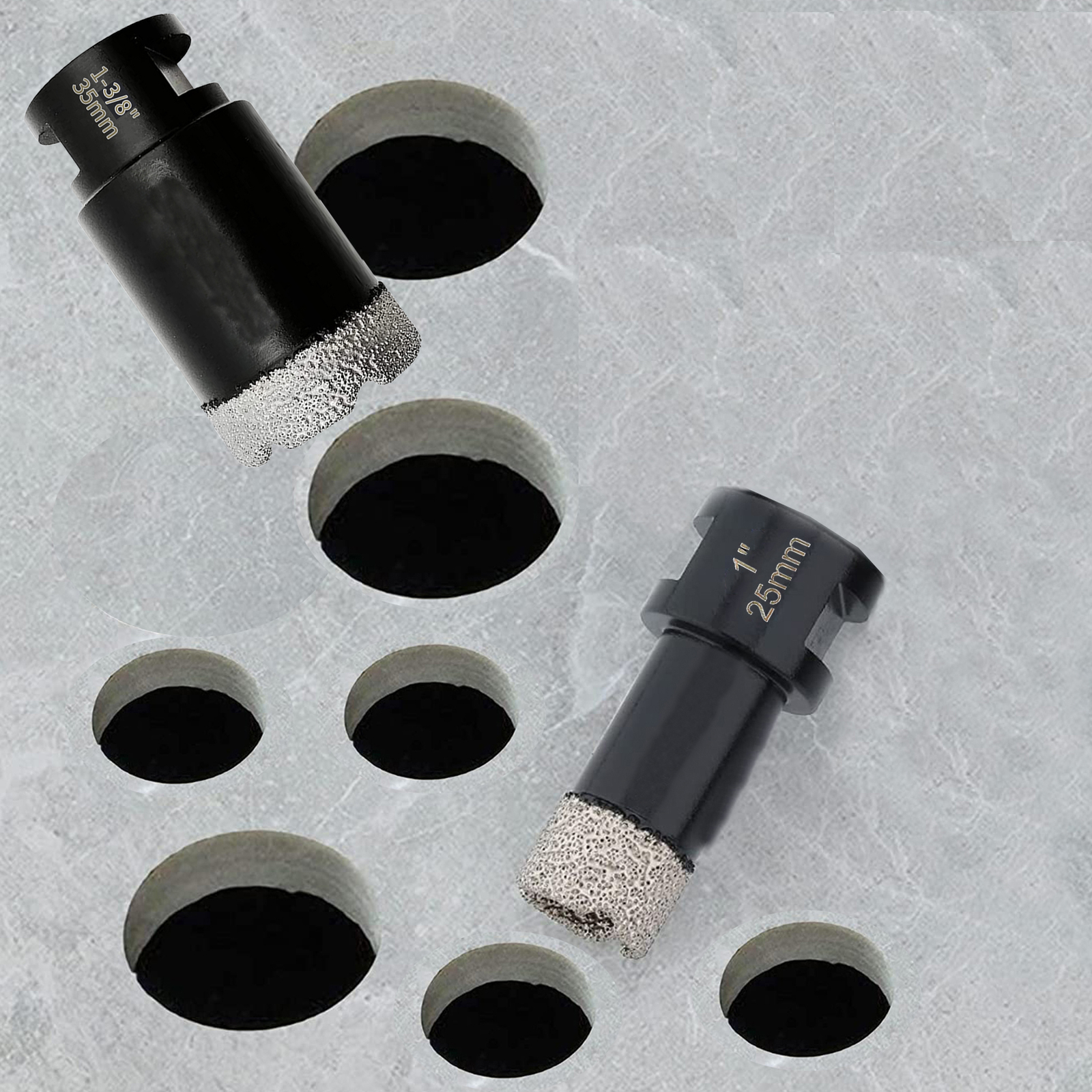 Diamond Drill Bit Set Tile Hole Saw Kit Core Bits For Granite Ceramic Porcelain