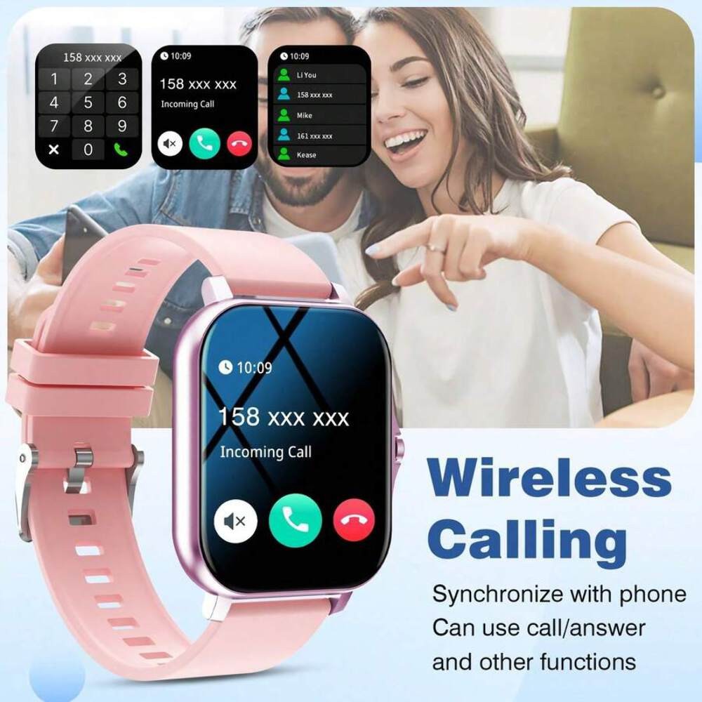 New 1.83 Inch Full Touch HD Fashion Smart Watch With (Dial, Answer) Wireless Cal