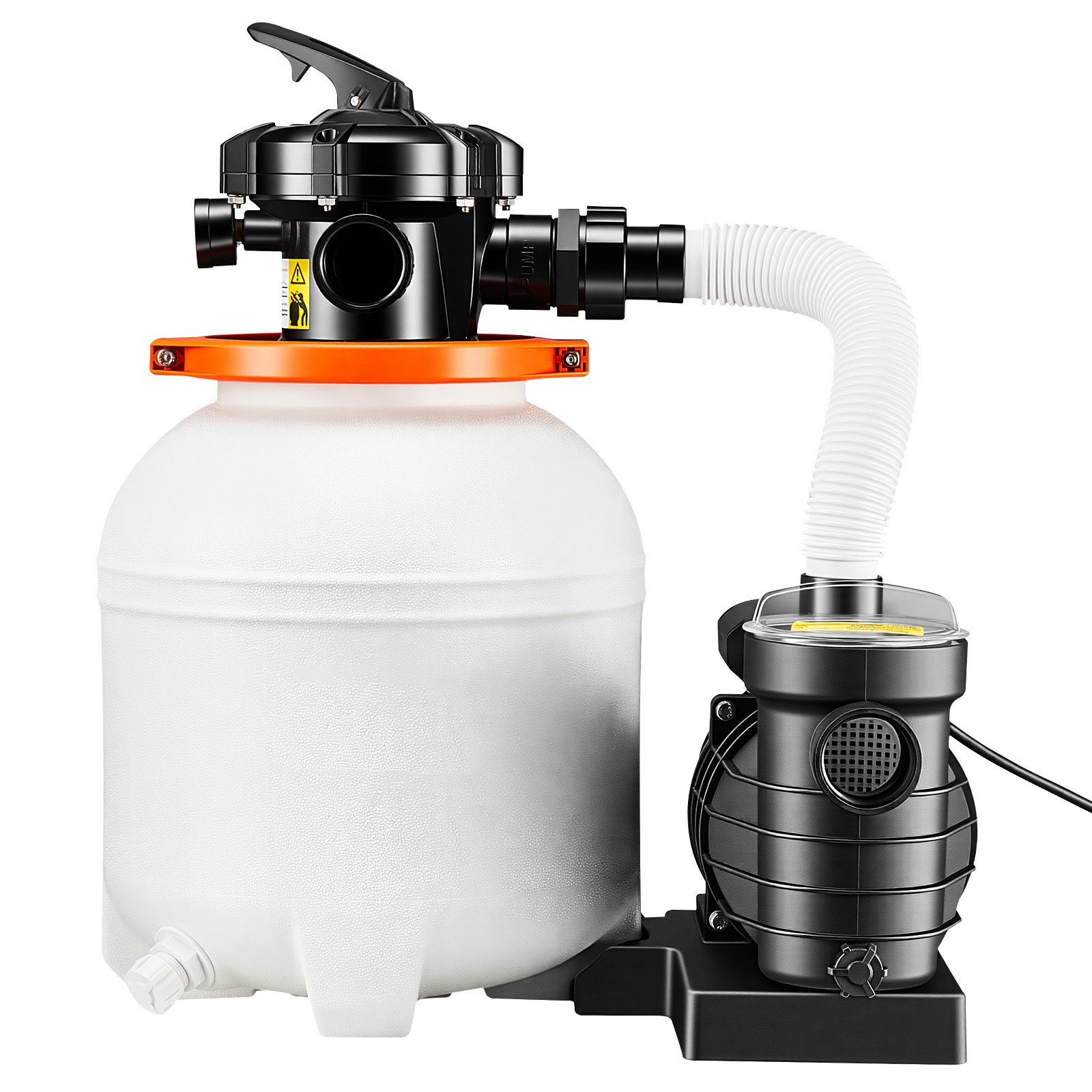 Uimoso 13″ Sand Filter Pump for Above-Ground Pools, 3500 GPH, 0.75HP with Timer