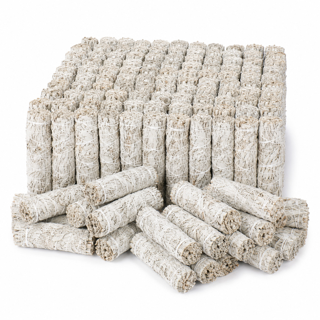 White Sage Smudge Sticks 4″ Bulk 25/50/100 Pack Cleansing Wands California Sage