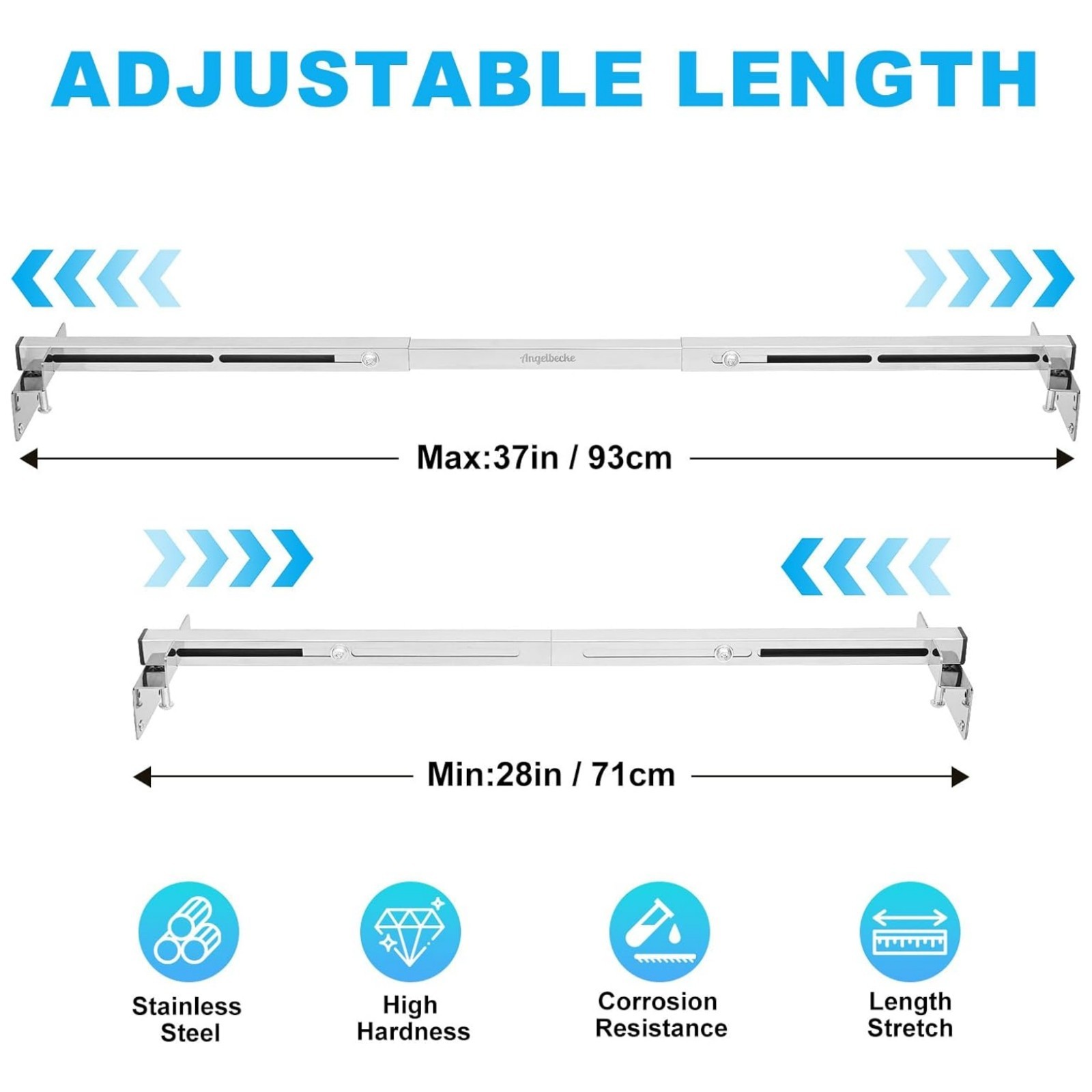 Adjustable Undermount Sink Support 28-37″ 900LB Heavy Duty for Kitchen