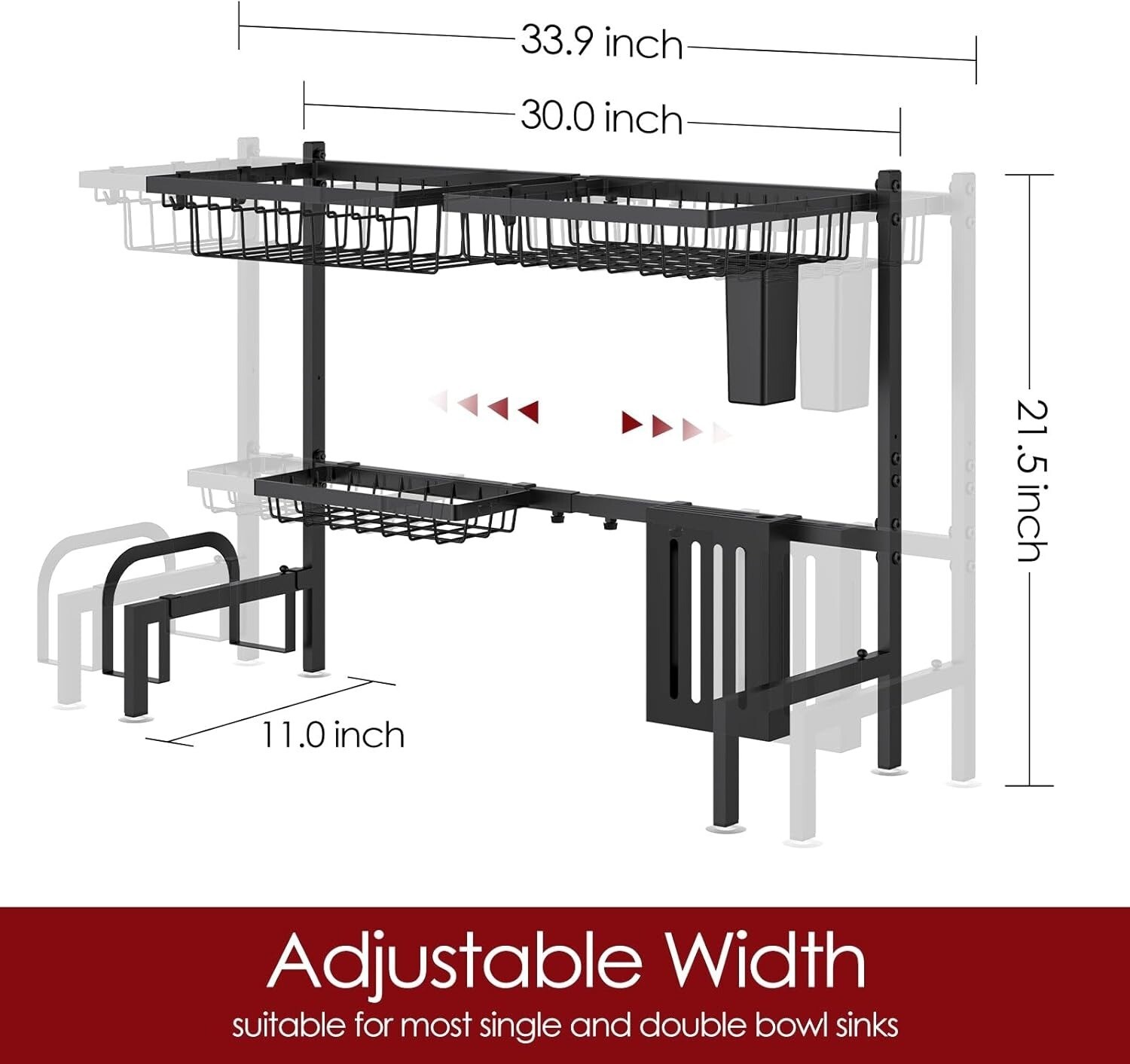 Dish Drying Rack Large Over The Sink Dish Drainer Drying Rack Kitchen Organizers