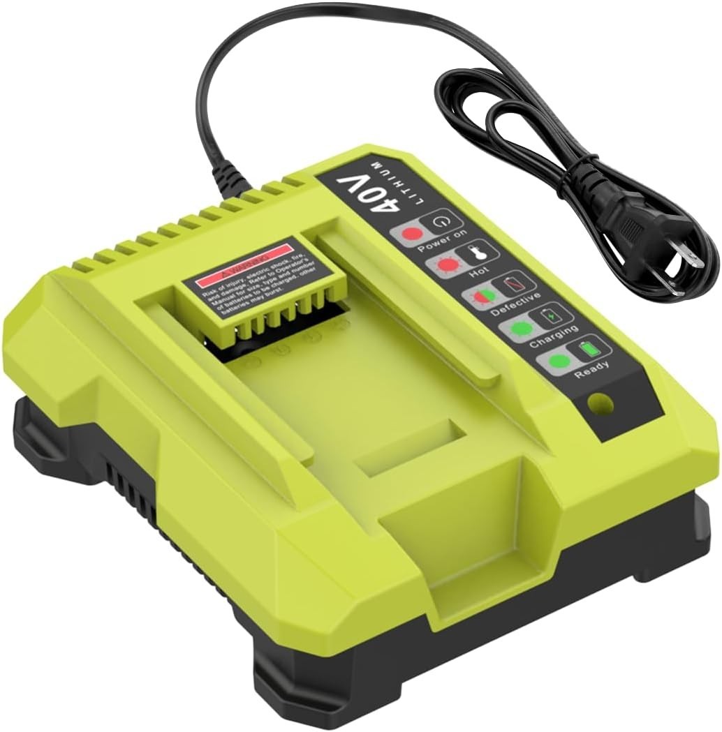 40V Rapid Charger for Ryobi One Plus 40Volt lithium-ion Battery Charger OP401