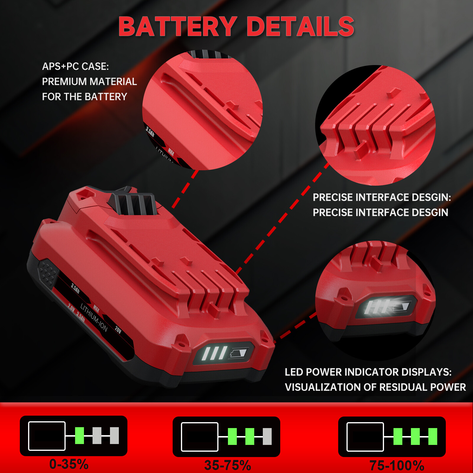 3.0AH 20V MAX For Craftsman V20 Lithium Battery /Charger CMCB204 CMCB202 CMCB201