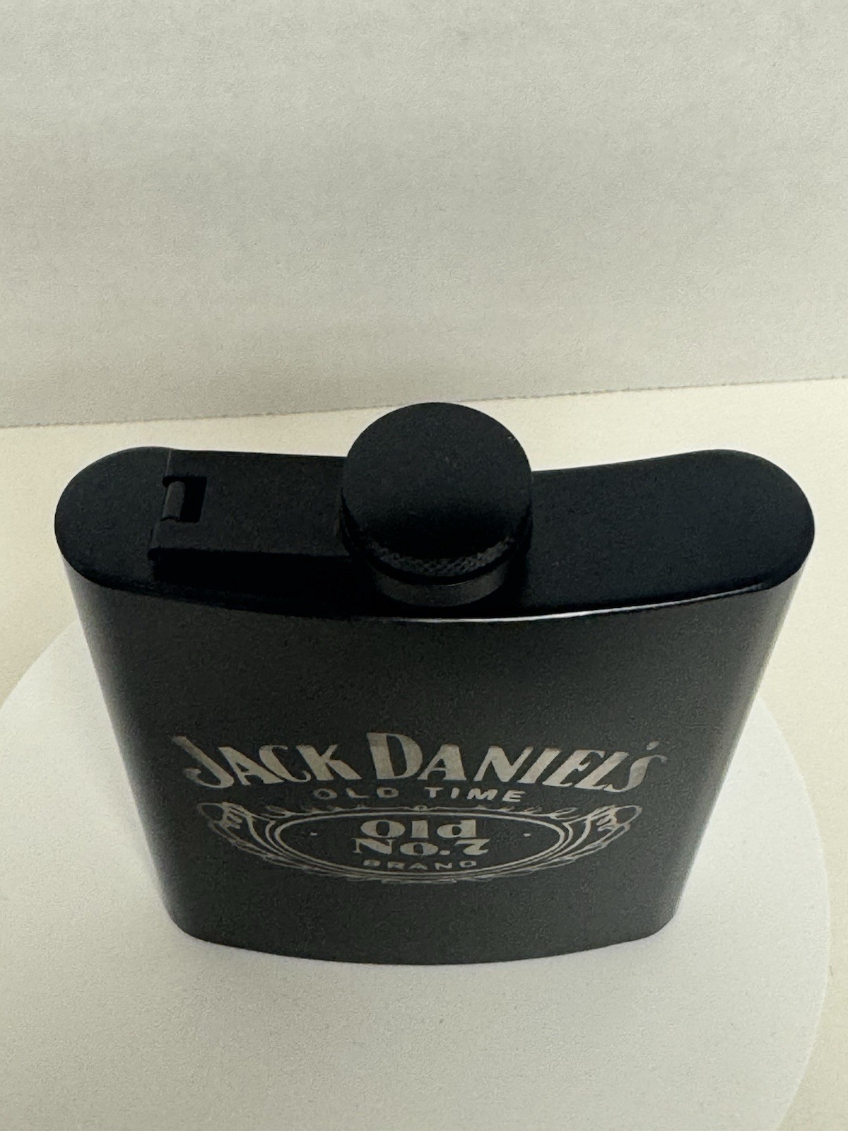 Laser Engraved Stainless Steel Hip Pocket Flask Matte Finish 8 Oz – Jack Daniels