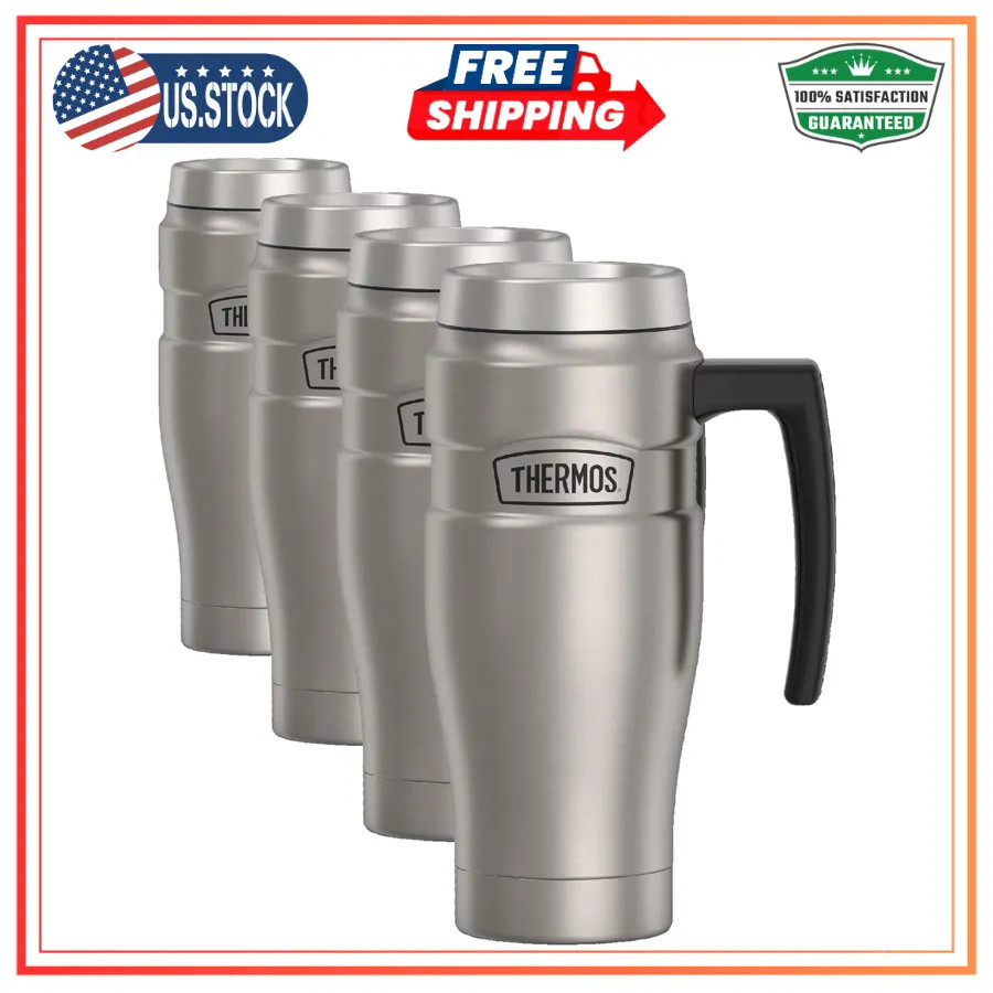 Thermos Stainless King 16oz Vacuum Insulated Tumbler Midnight Blue Coffee Travel
