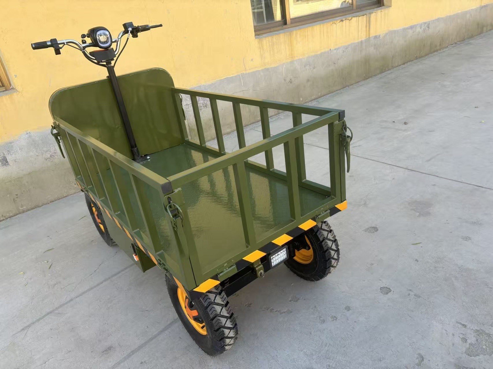 Electric Utility Cart 800W 48V 4 Wheel Cargo Wagon 1000kg Farm Truck from LA