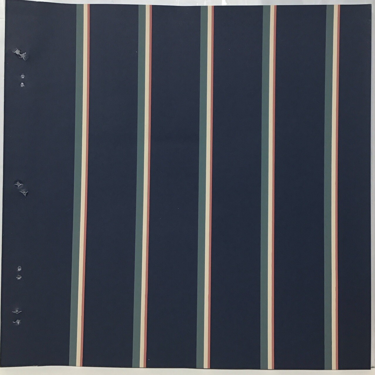 1990s Vintage Wallpaper Sample Muirfield J Ridge Designs Sheridan Stripe 2064