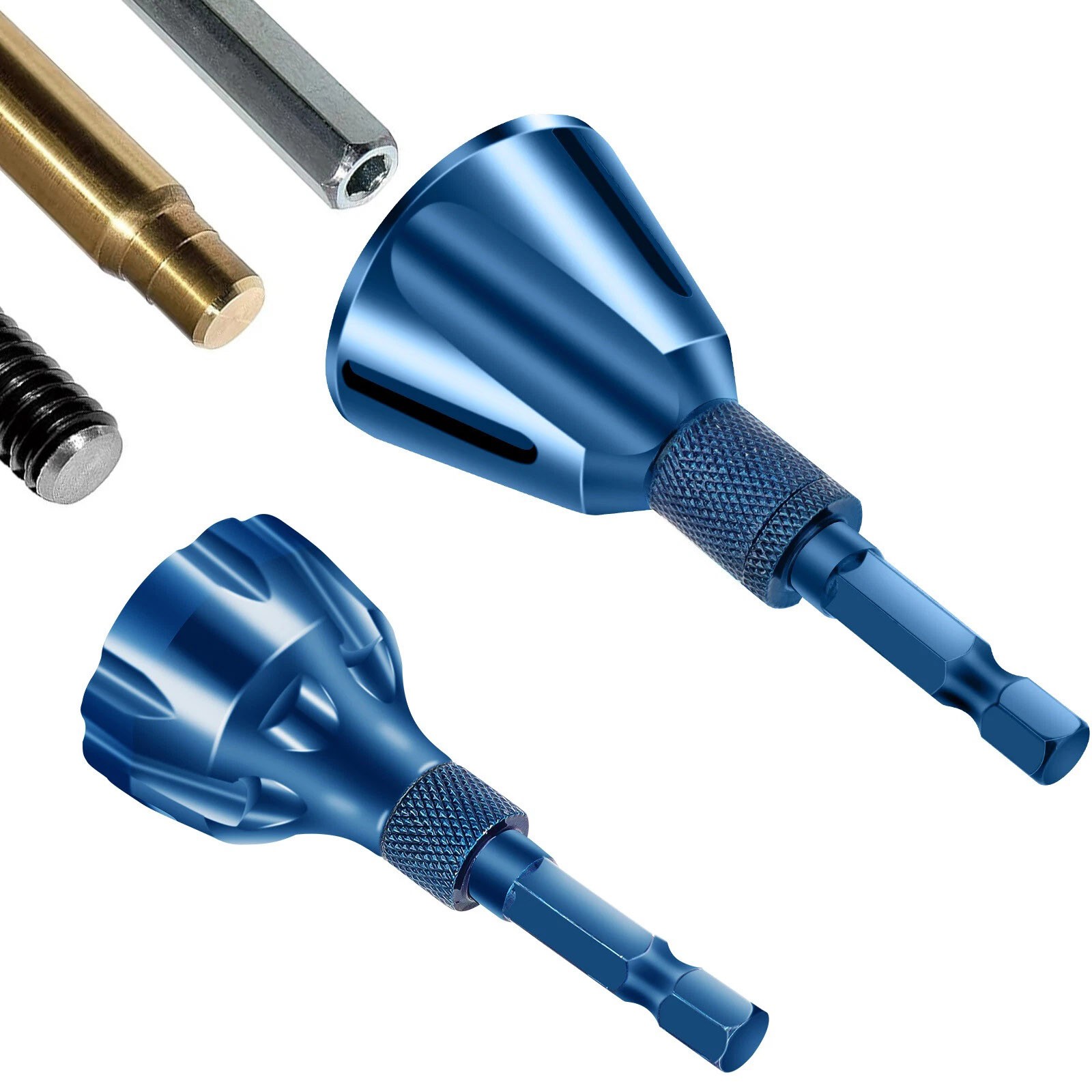 Deburring External Chamfer Tool 1/4” Hex Shank Remove Burr From Bolts Nuts
