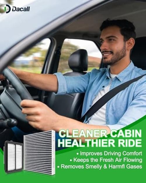 Activated Carbon Cabin & Engine Air Filter Set fit for Nissan Kicks L4-1.6L
