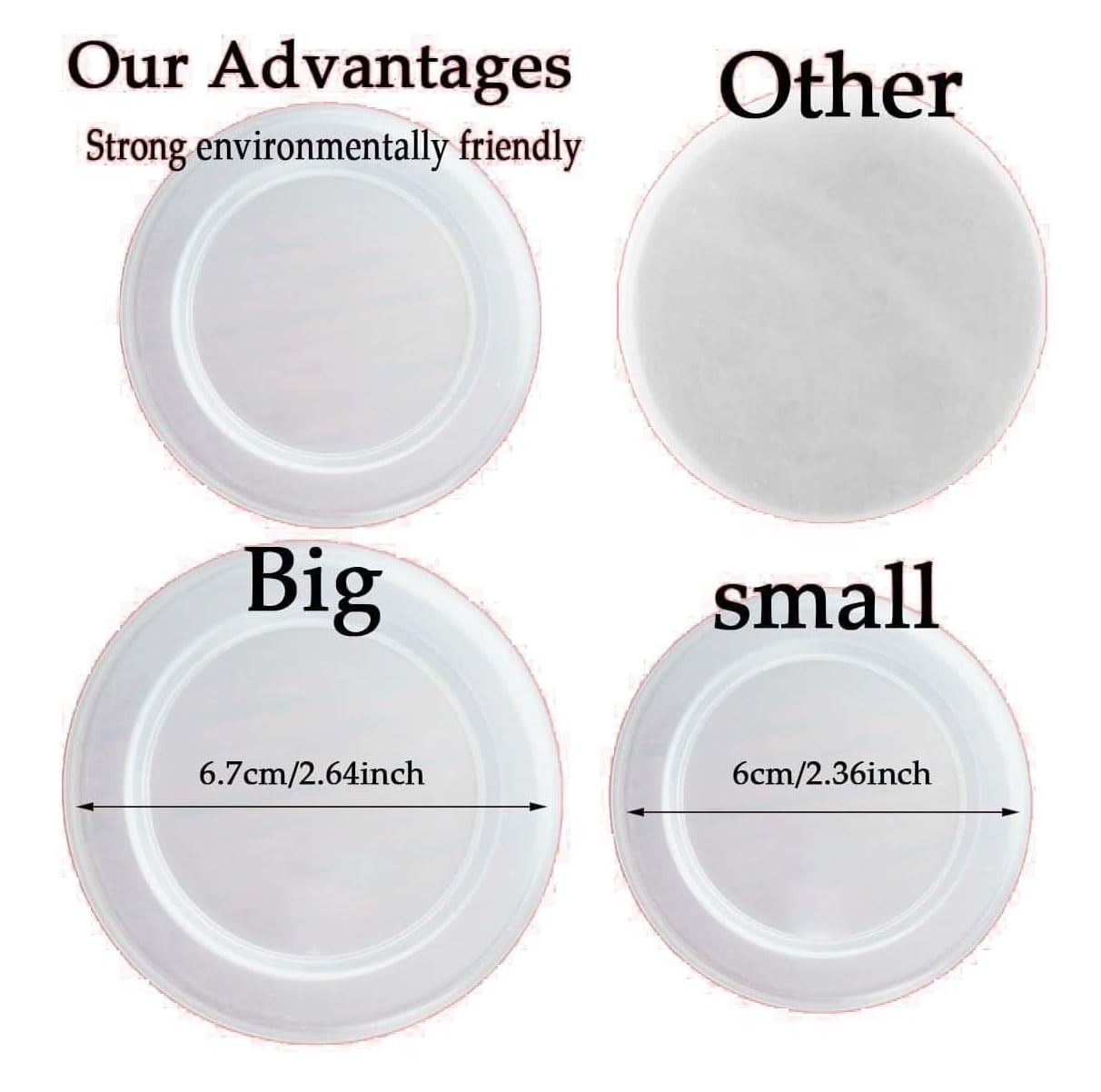 15PCS Oui Yogurt Jar Lids, Clear Plastic Container Lids for Oui Yogurt Jars, …