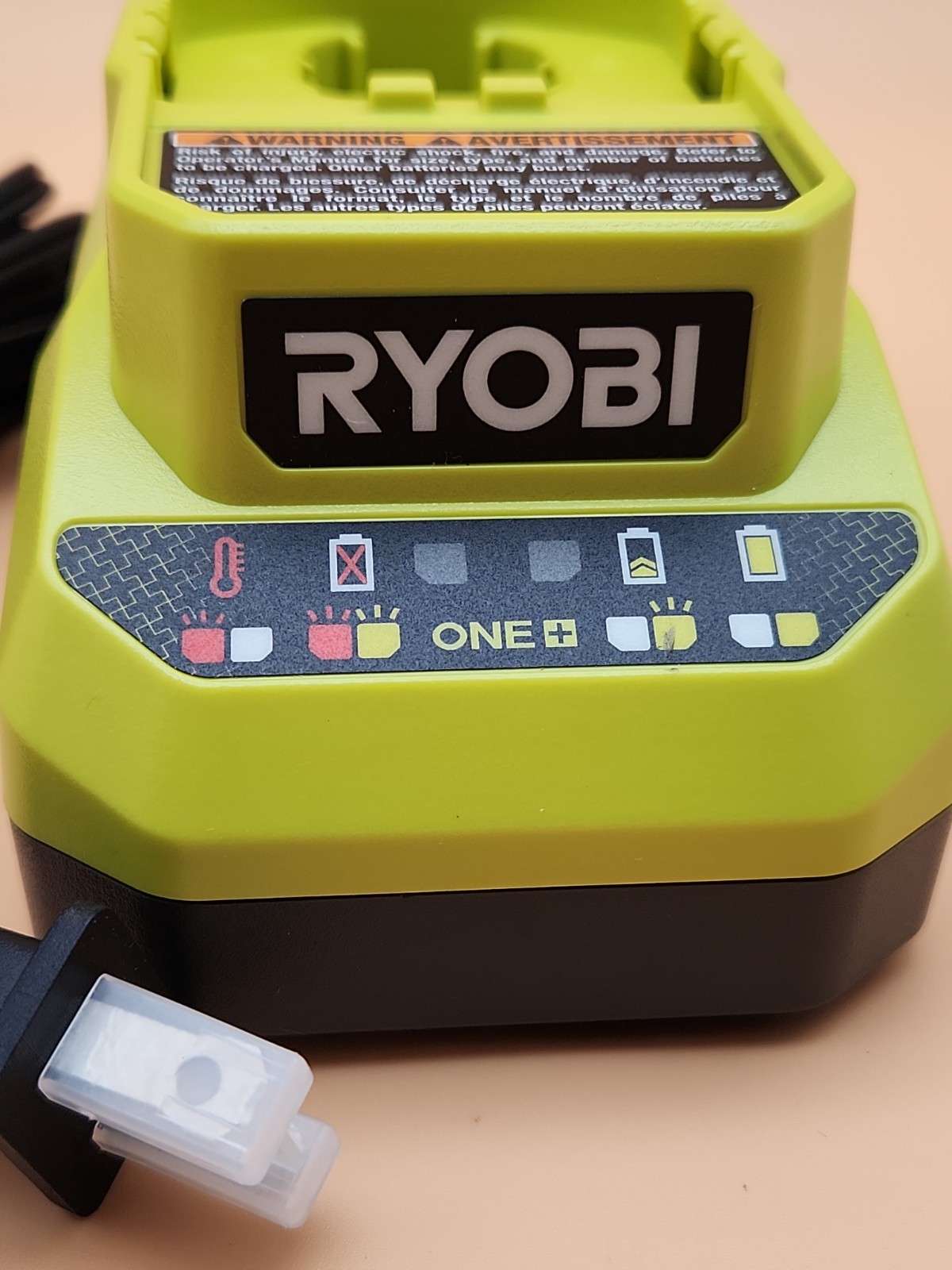 Ryobi One + 18 Volt 18V PCG002 Lithium Ion Battery Charger Li-ion Open box