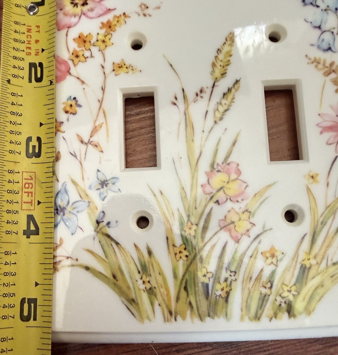 12 Floral Flower Outlet Switch & Double Gang light Wall Switch Plate Covers New