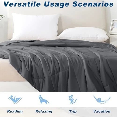 Cooling Comforter Queen Size Double Sided Ice Blanket for Hot Sleepers