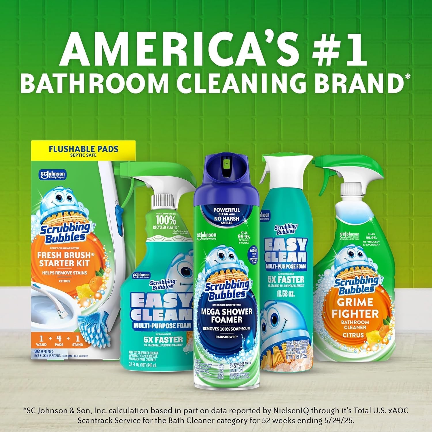 Continuous Clean Toilet Drop-Ins, Blue Bowl Cleaner Septic-Safe Tablets 3 Count