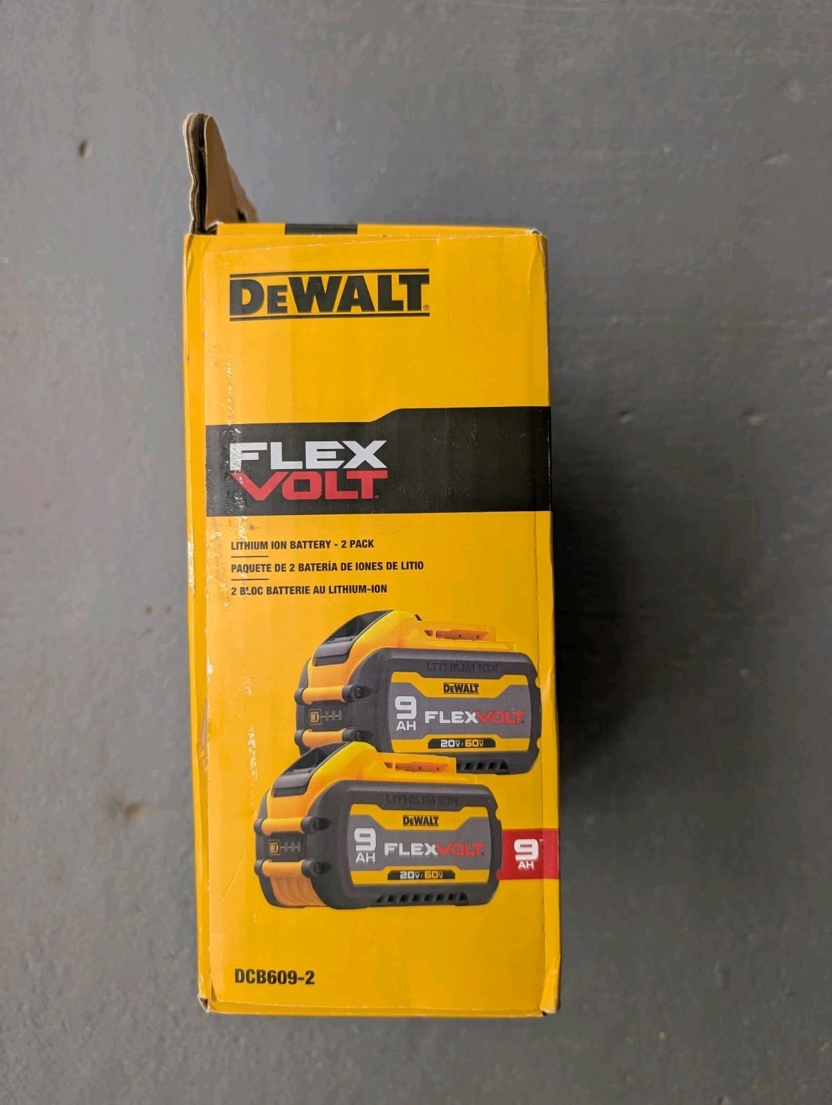 🔋 (2 PACK) PDEWALT FLEXVOLT 20V/60V MAX 9Ah Battery – High Output Power