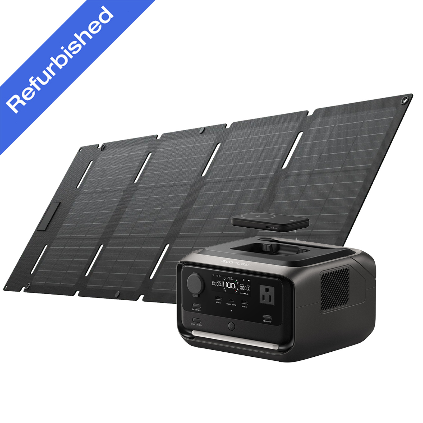 EcoFlow River 3 Plus 286Wh Wireless Boost Combo & 45W Solar Panel Kit for Travel