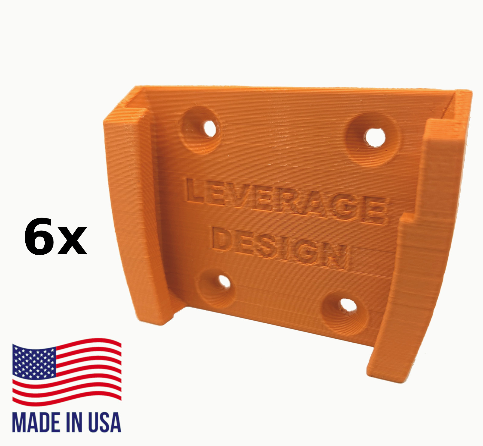 ORANGE! 6 Pack: RIDGID 18V Battery Mounts / Hangers / Holders – MADE IN USA