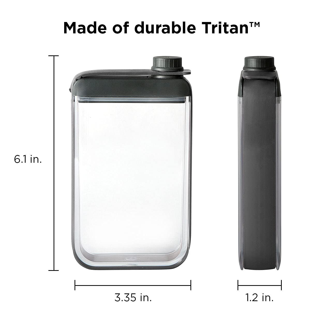 Compact Stainless Steel Flask Leak Proof Travel Pocket Bottle