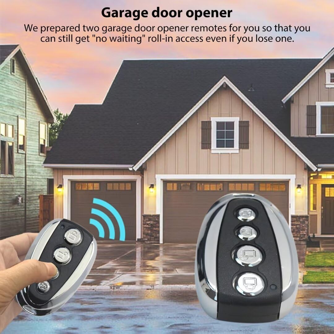 2PCS 433MHz Remote Control Backup Key Sliding Gate Opener Automatic Operator New