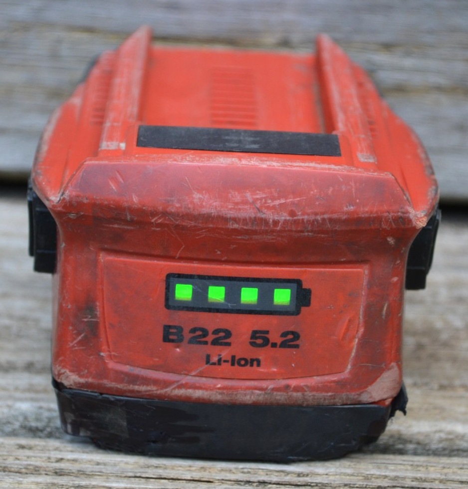 OEM Hilti B22 5.2 Lithium-Ion 21.6 Volt Li-Ion Battery Pack — Tested Working