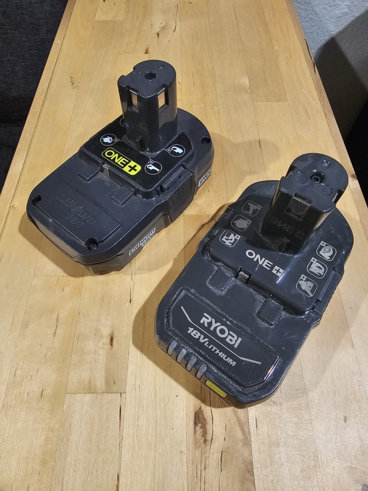 (Parts) Ryobi One+ PBP006 18V 2Ah Lithium-Ion Battery And Ryobi One+ P102 18V