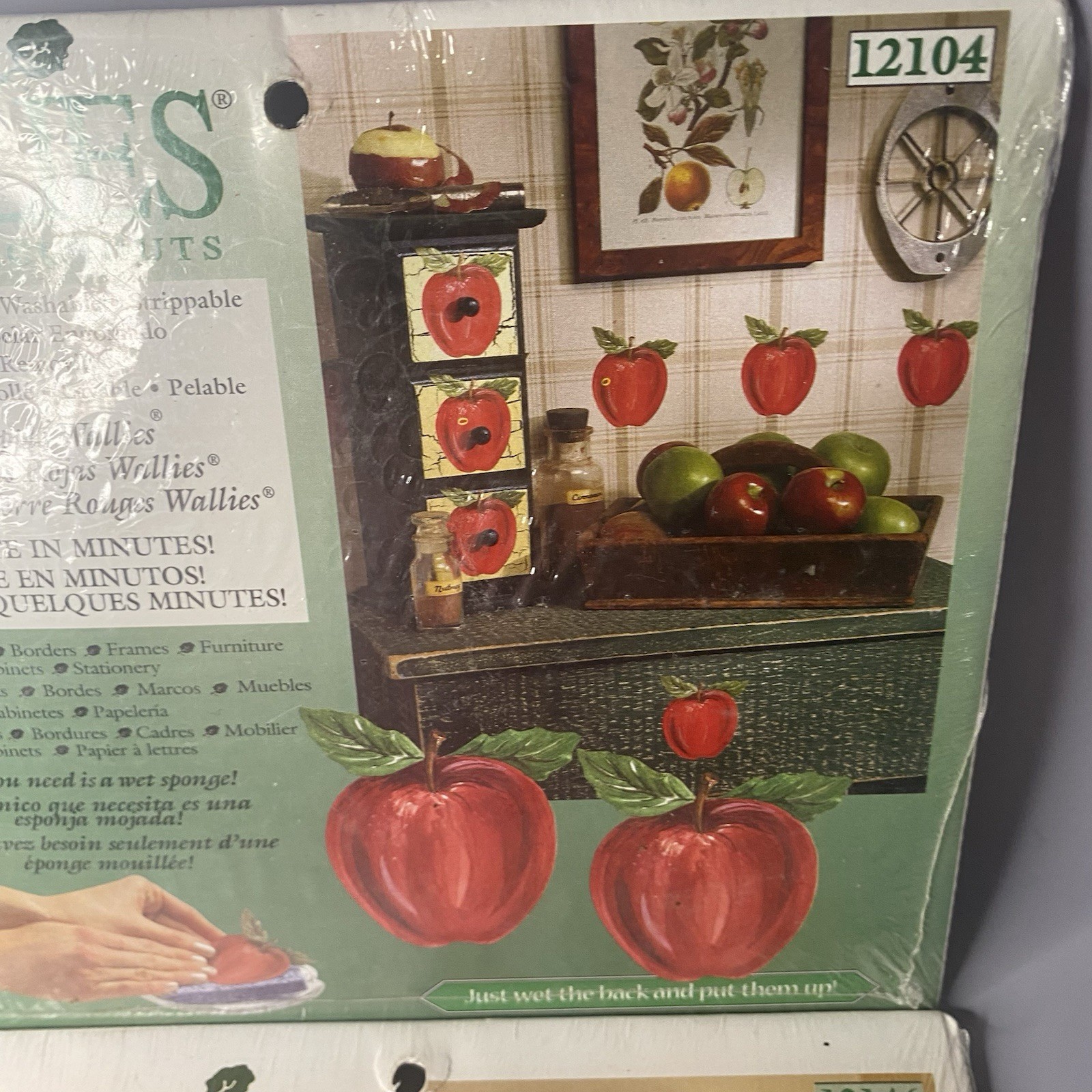VNTG Wallies Lot of 4 Sets FRUITS Wallpaper Cutouts for Any Room Crafts New