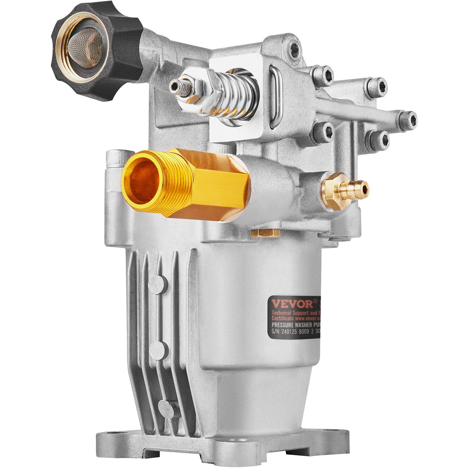 VEVOR Pressure Washer Pump Power Washer Pump 3/4″ Horizontal 3400 PSI 2.5 GPM