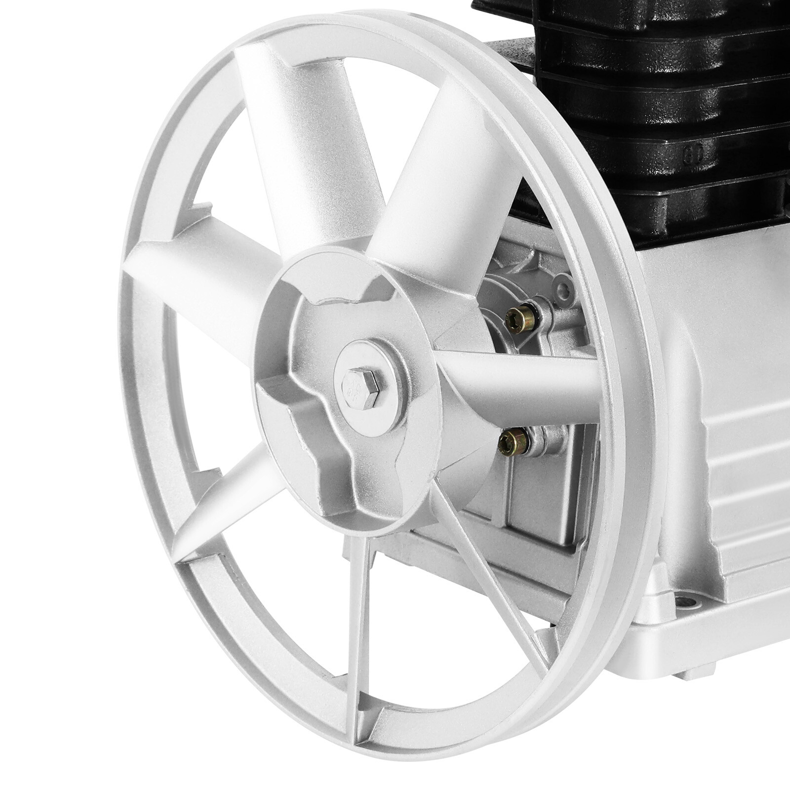 3HP Air Compressor Pump Head Aluminum 2.2KW 1.0mpa 2 Cylinder 1 Stage 250L/66Gal