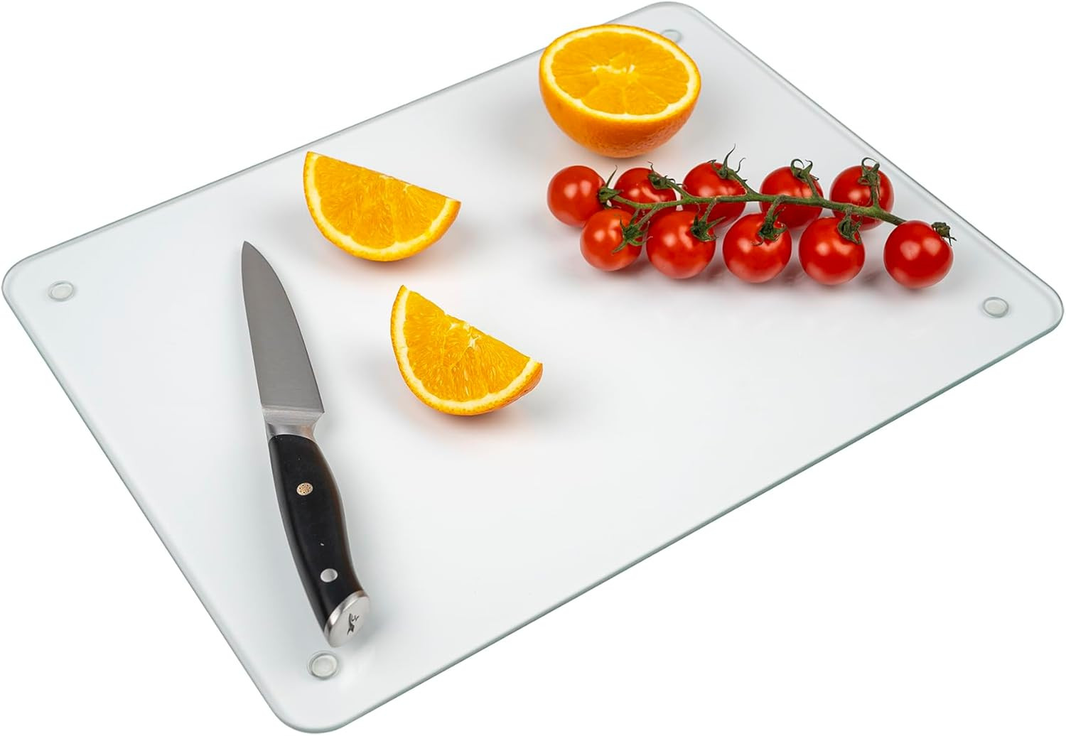 Tempered Glass Cutting Board for Kitchen, 12 X 16 Inch Clear Cutting Board with
