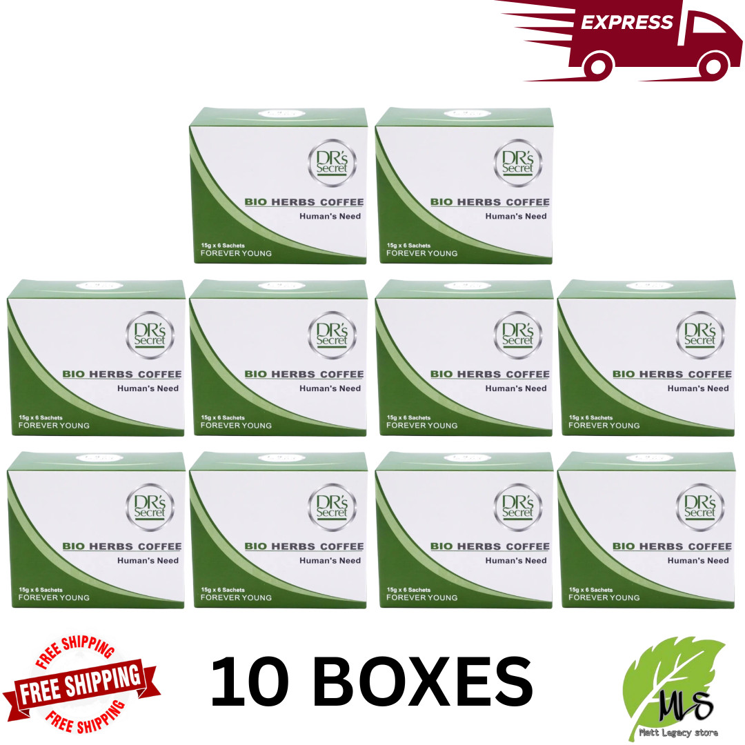 10 X Green Coffee Secret Original Natural Herbal 6 sachets – Express Shipping