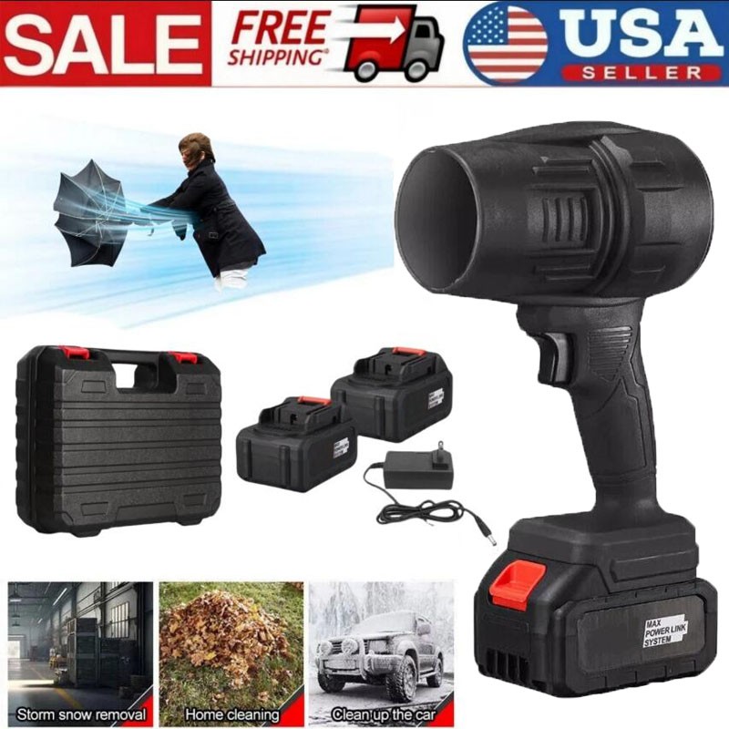 Jet Dry Mini Blower 16500RPM Air Blower Super Fan Turbo Battery Powered Portable
