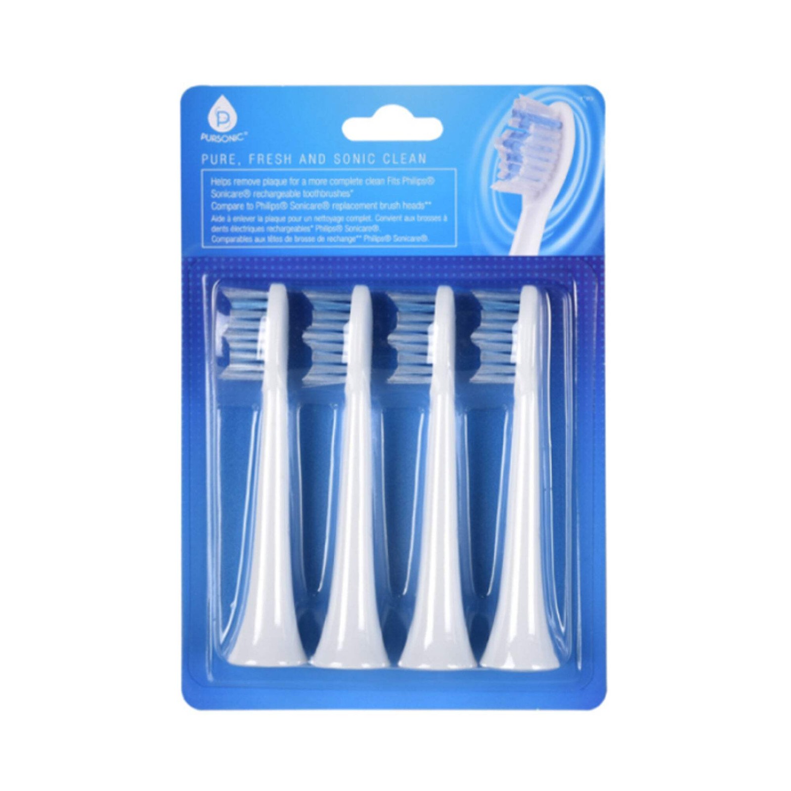 Pursonic Replacement Toothbrush Heads, Compatible with Sonicare Electric Toothbr